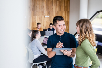 Students classroom talking