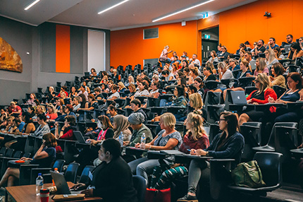 Students in hall